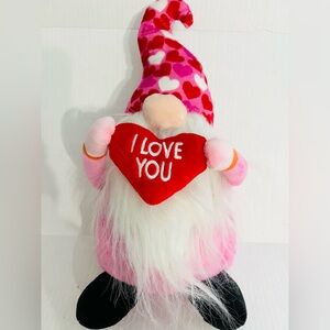 MTY International Valentine's Day Gnome Plush with Heart